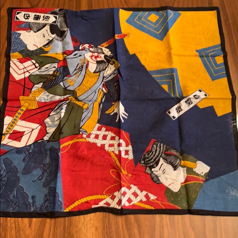 20” Square Asian Print Bandana